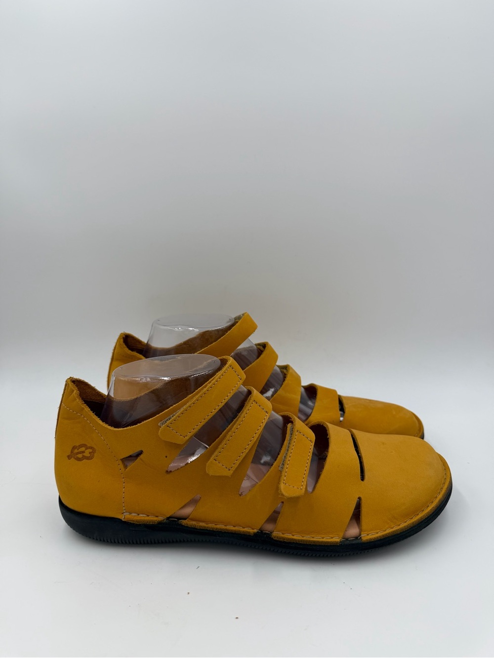 Loints of Holland Noordbroek 68301 Mustard Nubuck Fisherman Sandals Womens 41
